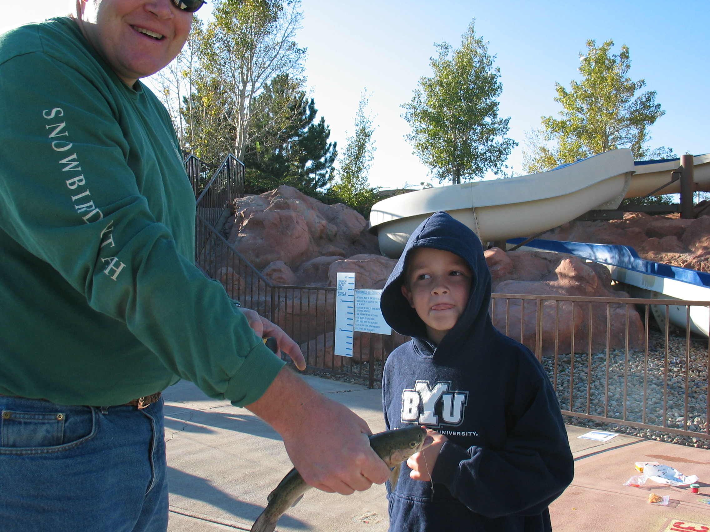 Child at Fishing at the Bay